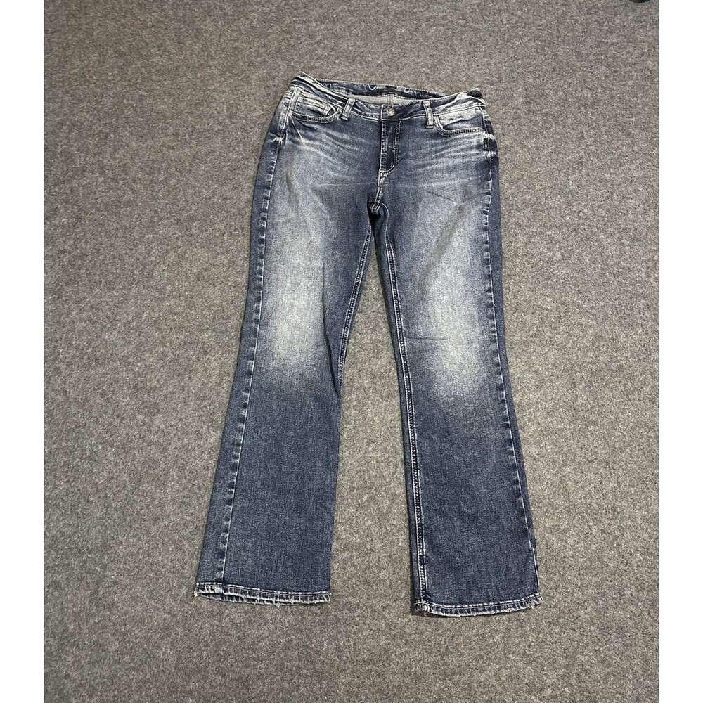 Silver Jeans Co Elyse Slim Boot Cut Women's 29 Dark Wash Denim Jeans